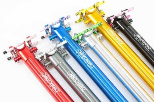 MicrOHERO 超軽量 330g　シートポスト　Φ33.9/600mmダホン（DAHON ）など　小径車...