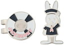 (ジャックバニー) マーカー (マリンうさぎ型・クリップ式) / ゴルフ マグネット / 262-4184515 120_ネイビー FR
