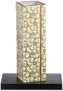 九谷焼 窯元 生山窯 花瓶 花器 6号 約18cm 台付 黄彩唐草 日本製 32K75S8