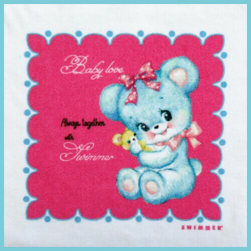 モリサカグローバル SWIMMERミニタオル ハグリー 22×0.2×22cm 雑貨 グッズ かわいい スイマー