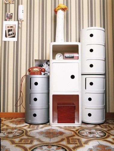 Kartell コンポニビリ3 シルバー [ファイ]32/H58.5cm SFNT-K4967-SI [2]