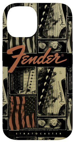 Fender Vintage Stratocaster Americana Distressed Collage スマホケース iPhone 14 用