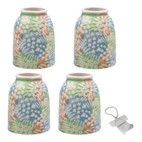 J-kitchens Select 4個入 セット 花瓶 陶器 一輪差し 小花 東欧風 フラワーベース A Φ6xH8cm ミント （オリジナルタグ1個付）No6040 本体素材:セラミック 製品サイズ:約Φ5x8.2cm 防水加工済 一品一品が手作りの為、色合いやサイズ等が多少変わる場合があります。 商品コード20081688687商品名J-kitchens Select 4個入 セット 花瓶 陶器 一輪差し 小花 東欧風 フラワーベース A &Phi;6xH8cm ミント （オリジナルタグ1個付）No6040型番4582732616040サイズ中カラーマルチ※他モールでも併売しているため、タイミングによって在庫切れの可能性がございます。その際は、別途ご連絡させていただきます。※他モールでも併売しているため、タイミングによって在庫切れの可能性がございます。その際は、別途ご連絡させていただきます。