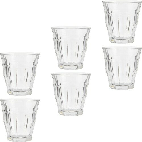 DURALEX デュラレックス アンバー タンブラー (小) 約160ml 6個セット 食洗機対応 電子レンジ対応 耐熱強化ガラス G5506057-06