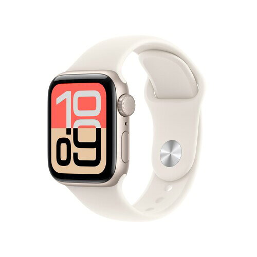 Apple Watch SE 3(GPSモデル)- 40mmスターライトアルミニウムケースとスターライトスポーツバンド - S/M 健康に欠かせない機能 ? バイタルアプリで健康状態をより深く理解したり、過去の排卵を推定できるように、皮膚温センサーを搭載。さらに、毎日の睡眠スコアや、睡眠時無呼吸の通知も受け取れます。高い心拍数、低い心拍数、または不規則な心拍リズムを検知するとアラートでお知らせします。 長時間使えるバッテリー ? 18 時間使えるバッテリーだから、朝から晩まで大活躍。SE 2 と比べて最大2 倍速く充電でき、わずか15 分の充電で、最大8 時間駆動します。 常時表示ディスプレイ ? これからは、スリープを解除するために手首を上げなくても、時間や文字盤を確認できます。 優秀なフィットネスパートナー ? SE 3 にはあなたのワークアウトを記録する方法がたくさん用意されています。リアルタイムで測定値を表示するなど、かつてない方法でゴールまでの道のりをサポートします。 いつでもつながる方法 ? メッセージを送る。電話に出る。音楽やポッドキャストを聴く。Siri を使う。通知を受け取る。SE 3(GPS モデル)をiPhone またはWi-Fi に接続すると、いつでもつながっていられます。 安全機能 ? あなたが転倒した時や自動車で重大な衝突事故に遭った時に、SE 3がそれを検知。緊急通報サービスへの救助の要請と、あなたが事前に設定した緊急連絡先への連絡を自動でサポートします。到着確認機能は、あなたが目的地に到着したことを大切な人に自動で通知します。 あなたのApple Watchをあなたらしく ? 簡単にカスタマイズできるたくさんの文字盤と、多彩なカラー、スタイル、素材がそろったバンド。自分らしく組み合わせましょう。 免責事項 ? これらは製品の主な機能の概要です。詳しくは以下をご覧ください。 Apple Watch SE 3(GPSモデル)- 40mmスターライトアルミニウムケースとスターライトスポーツバンド - S/M 商品コード20081670696商品名Apple Watch SE 3(GPSモデル)- 40mmスターライトアルミニウムケースとスターライトスポーツバンド - S/MサイズS/Mカラースターライトアルミニウムケースとスターライトスポーツバンド※他モールでも併売しているため、タイミングによって在庫切れの可能性がございます。その際は、別途ご連絡させていただきます。※他モールでも併売しているため、タイミングによって在庫切れの可能性がございます。その際は、別途ご連絡させていただきます。
