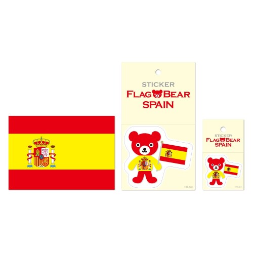 ムーングラフィックス ステッカー ポストカード 国旗 スペイン SET42