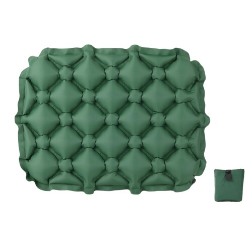 SWAG GEAR エアークッション レジャーシート 折りたたみ式 座布団 厚手 軽量 コンパクト 1人用 エアーシート アウトドア 飛行機 夜行バス キャンプ クッション 防水 耐荷重150kg