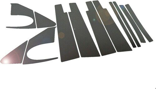 BRIGHTZ カローラフィールダー 141 142 144 超鏡面ステンレスブラックメッキピラーパネル バイザー有用 12PC NZE141G NZE144G ZRE142G ZRE144G NZE141 NZE144 ZRE142 ZRE144 ZRE NZE E141 E142 E144 140 カローラ フィー