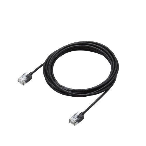 エレコム LANケーブル CAT6A 3m スーパースリム ブラック ECLD-GPASSBK3