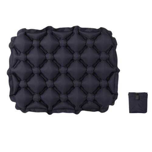 SWAG GEAR エアークッション レジャーシート 折りたたみ式 座布団 厚手 軽量 コンパクト 1人用 エアーシート アウトドア 飛行機 夜行バス キャンプ クッション 防水 耐荷重150kg