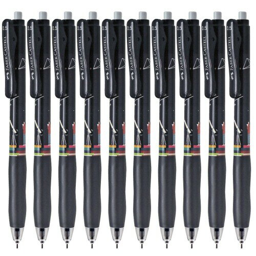 Faber-Castell - ファーバーカステル(Faber-Castell) ゲルインクボールペン アルテゲル 0.5mm アストロノマー(黒ボディ) ブラック 10本セット 27111020