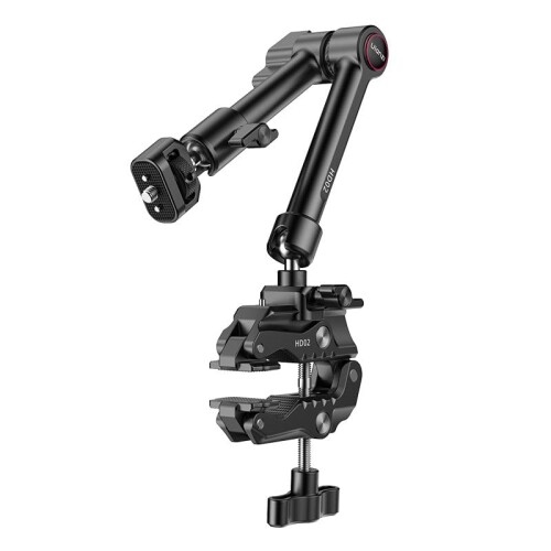 Ulanzi T098 HD02 マジックアーム クランプ付属キット 【調整可能なクランプ】HD02スーパークランプは丸いチューブ方チューブでも全部対応します。丸管クランプ範囲:22〜87mm、平面のクランプ範囲:3〜60mm。丸管、テーブル、ハンドルバー、三脚、スタビライザーアームにクランプできます。接触面にシリコンパッドが付いているので、表面を傷つけることなくしっかりとクランプできます。テーブル、三脚の脚、Cスタンドなどにも最適です。 【幅広い互換性】スーパークランプ(マジックアームキット付き)は、1/4インチ、3/8インチ+ARRI位置決め穴、NATOレールなど、様々なユニバーサルインターフェースを備えており、スポーツカメラ、モニター、LEDライト、マイクへの素早い接続が可能で、幅広いデバイスに適応します。 【柔軟な角度調整】各マジックアームには独立して調整可能なノブを備えた360°ユニバーサルボールヘッドを装備し、ジョイントを個別にロックできます。360°回転、90°傾斜のマルチアングル調整に対応し、あらゆる方向からの撮影が可能です。 【堅牢性と耐久性】ULANZIマジックアームクランプマウントは高強度アルミニウム合金とステンレススチール製で、滑り止め補強用のゴムパッド、1/4インチ+位置決めピンを備え、取り付けが簡単でたわみに強い設計です。最大耐荷重は3kgで、屋外でのビデオ制作や外出先での写真撮影に最適です。 HD02スーパークランプは丸いチューブ方チューブでも全部対応します。丸管クランプ範囲:22〜87mm、平面のクランプ範囲:3〜60mm。丸管、テーブル、ハンドルバー、三脚、スタビライザーアームにクランプできます。接触面にシリコンパッドが付いているので、表面を傷つけることなくしっかりとクランプできます。テーブル、三脚の脚、Cスタンドなどにも最適です。 商品コード20081996709商品名Ulanzi T098 HD02 マジックアーム クランプ付属キットカラーブラック※他モールでも併売しているため、タイミングによって在庫切れの可能性がございます。その際は、別途ご連絡させていただきます。※他モールでも併売しているため、タイミングによって在庫切れの可能性がございます。その際は、別途ご連絡させていただきます。