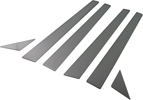 BRIGHTZ セルシオ 20系 超鏡面ブラックメッキピラーパネルカバー 6PC バイザー無用