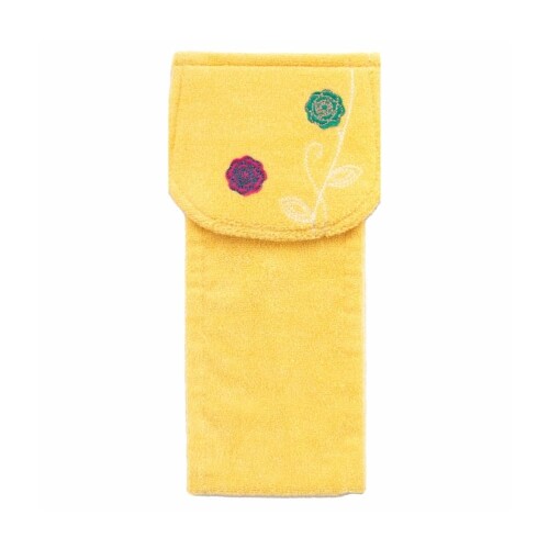 オカ(OKA) エトフ トイレットペーパーホルダーカバー イエロー (かわいい トイレ おしゃれ 可愛い 北欧 ストック収納付き)