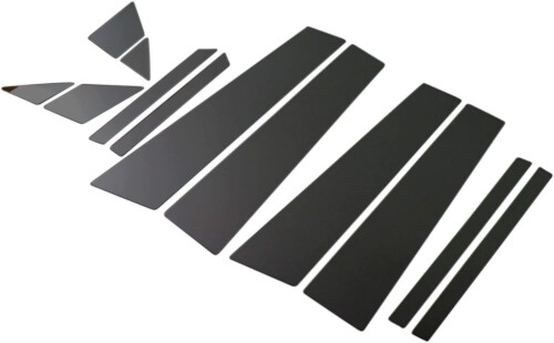BRIGHTZ キャロルエコ HB35S 鏡面ステンレスブラックメッキピラーパネル バイザー無用 12PC HB35 HB B35 35 キャロル エコ キヤロル 21616