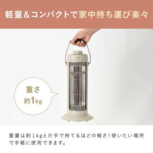 BRUNO ブルーノ カーボンヒーター 電気ヒーター 小型 コンパクト 軽量 ミニ 強弱切...