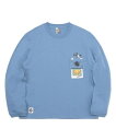(チャムス) レトロ Instant Camera Pocket Brushed L/S T メンズ Lt. Blue