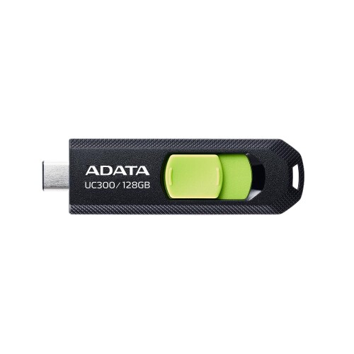 USBメモリ UC300 ブラック/グリーン 128GB USB Type-C 最大読込速度100MB/秒 ACHO-UC300-128G-RBK/GN-I