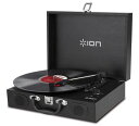 ION Audio(アイオンオーディオ) ポータブルレコードプレーヤー スーツケース型 スピーカー内蔵持ち運び 電池でも稼働 Vinyl Transport 黒(2)