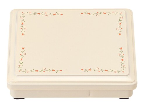 割烹漆器 若泉漆器 洗浄機対応 7寸長手固定弁当 クリームチューリップ 1-420-2