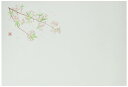 若泉漆器 上質紙マット 尺3寸長手テーブルマット 花木シリーズ 新桜1 100枚入 B-25-75