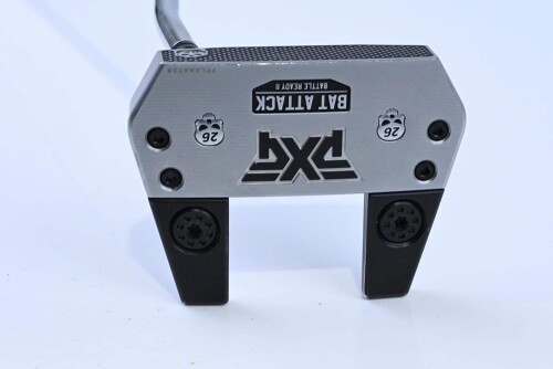 ピーエックスジー(PXG) ゴルフクラブ パター マレットタイプ Battle Ready II Bat Attack Double Bend Putters Platinumシャフト: Double-Bend Putter Shaft - Chrome グリップ: PXG Pistol I Putter Grip - Black ヘッドカラー