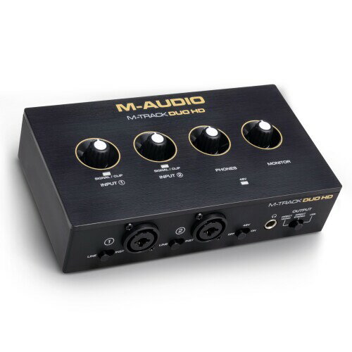 M-AUDIO M-Track Duo HD オーディオインターフェイス USB-C対応 24bit・192kHz 2イン2アウト（XLR/TRS対応） レコーディング・配信・ポッドキャスト対応 ソフトウェアスイート付属