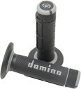 domino(ドミノ) ハンドルバーグリップ オフロードタイプ 118mm サーモプラスチックゴム ブラック×グレー A02041C7170