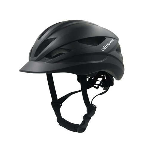 Veloline(ベロライン) サイクルヘルメット S-Mサイズ ブラック 約250g USB充電テールライト付き 頭部サイズ約55cm~約58cm 86964-0199