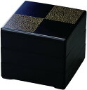 J-kitchens 重箱 3段 7.0寸 彩 お重箱 金 21.0cm x 21.0cm x 16.5cm 日本製