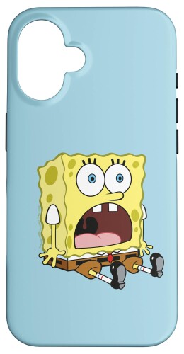 スポンジボブ スクウェアパンツ ショックスポンジボブ スマホケース iPhone 16 用