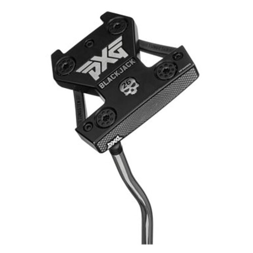 ピーエックスジー(PXG) ゴルフクラブ パター マレットタイプ Battle Ready II Blackjack Double Bend Putters Black シャフト: Double-Bend Putter Shaft - Chrome グリップ: PXG Pistol I Putter Grip - Black ヘッドカラー：B