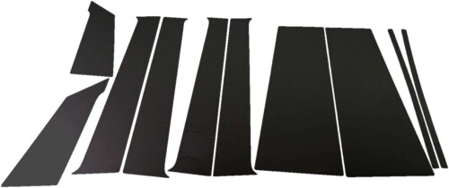 BRIGHTZ タントエグゼ L455S L465S 超鏡面ステンレスブラックピラーパネル バイザー無用 10PC L455 L465 455 465 タント エグゼ