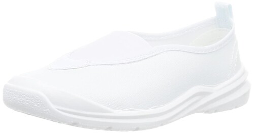 (アキレス) 上履き 撥水 日本製 三角甲 14cm~30cm 0.5cm有 2E キッズ 男の子 女の子 うわばき+ NAR 3000 3100 ホワイト 22.5 cm 2E