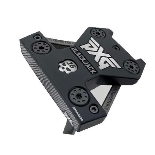ピーエックスジー(PXG) ゴルフクラブ パター マレットタイプ Battle Ready II Blackjack Heel Shafted Putters Black シャフト: Straight Putter Shaft - Chrome グリップ: PXG Pistol I Putter Grip - Black ヘッドカラー：Bla