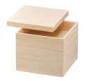 J-kitchens 重箱 3段 木製 8寸 富貴宝白木 お重箱 24.2cm x 24.2cm x 19.0cm 日本製