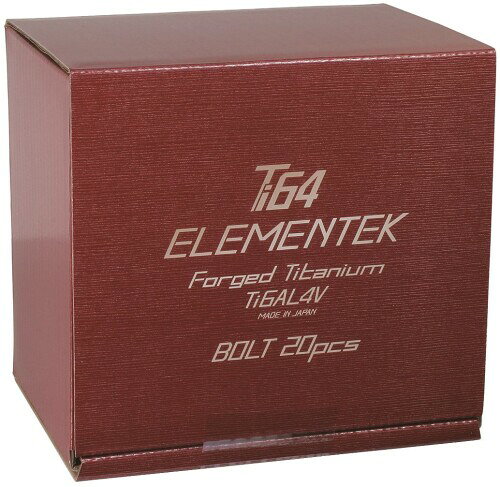 KYO-EI (協永産業) ホイールボルト Ti64 ELEMENTEK Forged Titanium Bolt テーパー ： 60° ブルー TI3545U20