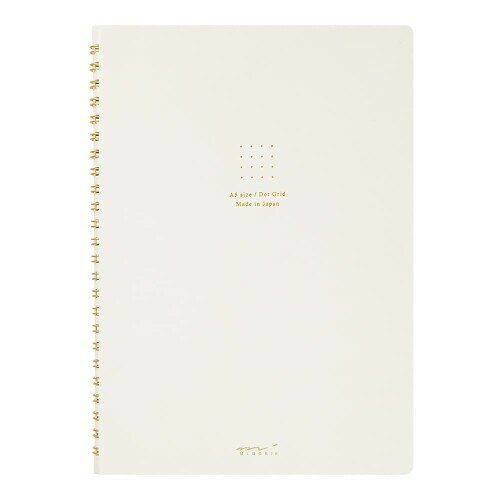 Other - DESIGNPHIL ミドリ(MIDORI） ノート リングノート カラー ドット方眼 白 A5 15331006