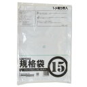 紺屋商事 規格ポリ袋03透明15号500枚入(100枚x5冊入)RAP00723015