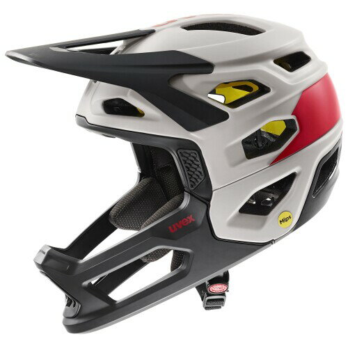 Helmets - uvex(ウベックス) MTB用ヘルメット 着脱可能なチンガード MIPS搭載 revolt MIPS / 57-61 cm