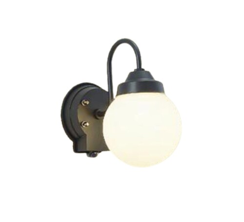 Rakuten - 大光電機 DAIKO LED人感センサー付アウトドアライト ランプ付 人感センサー ON OFFタイプI LED電球 4.3W（E26） 電球色 2700K 防雨形 電気工事必要 ブラック DWP-41780Y