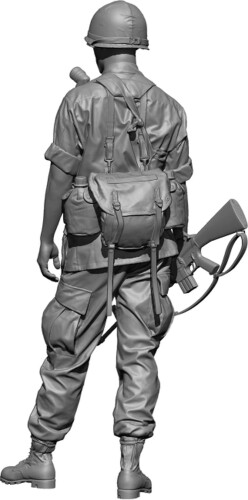 エイチスリーモデル(H3 Models) 1/24 現用 アメリカ ベトナム 軍曹 3Dプリンター製キット HS24100 (人)