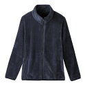 暖か毛布のジップジャケット ネイビー M