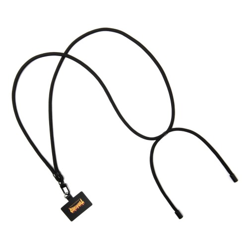 スラッシャー(THRASHER) LFLAME MAGZINE Logo TAG Shoulder Strap 肩掛け 首掛け ストラップ STG-TS-01 ブラック