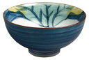 飯碗 おしゃれ : 有田焼 呉須巻内かぶ絵 茶碗(大) Japanese Rice bowl Porcelain/Size(cm) Φ12.3x6/No:724209