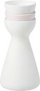 西海陶器 波佐見焼 「 essence(エッセンス) 」 pale 酒器 セット, ホワイト・ピンク