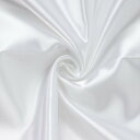 東レ シルック サテン 生地 約122cm×1mカット Col.KW ホワイト T880-1