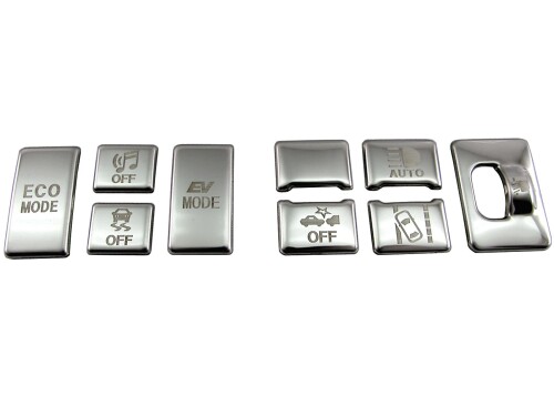 BRIGHTZ カローラフィールダー 161 162 164 165 後期 超鏡面ステンレスメッキコンソールスイッチボタンカバー 9PC NZE161G ZRE162G NZE164G NKE165G NRE161G NZE ZRE NKE NRE E161 E162 E164 E165 160 カローラ フィー