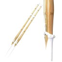 武藤 神威 真竹 胴張柄太型 W床仕組完成品 2本1組セット 3.7尺28mm径 中学生男子用