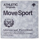 (ムーブスポーツ) スポーツタオル デサント クーリングタオル 冷たい 接触冷感 熱中症対策 ランニング トレーニング ホワイト F(4)